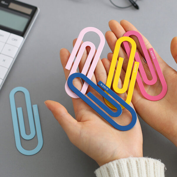 2-Pcs-set-Cute-Colorful-Small-Large-Metal-Paper-Clip-Bookmark-Kawaii-Stationery-Paperclips-Planner-Clips