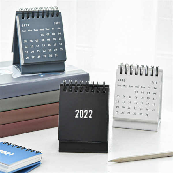 2022-Simple-Desk-Coil-Calendar-with-Stickers-Mini-Dual-Daily-Schedule-Table-Planner-Yearly-Organizer-Office