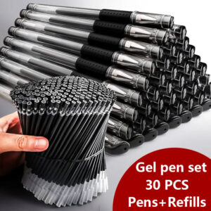 30PCS-Gel-Pen-Set-School-supplies-Black-Blue-Red-ink-Color-0-5mm-Ballpoint-pen-Students