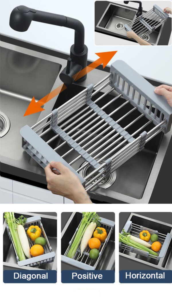 Kitchen-Stainless-Steel-Sink-Drain-Rack-304-Dish-Drying-Rack-Dish-Insert-Storage-Organizer-Fruit-Vegetable-1