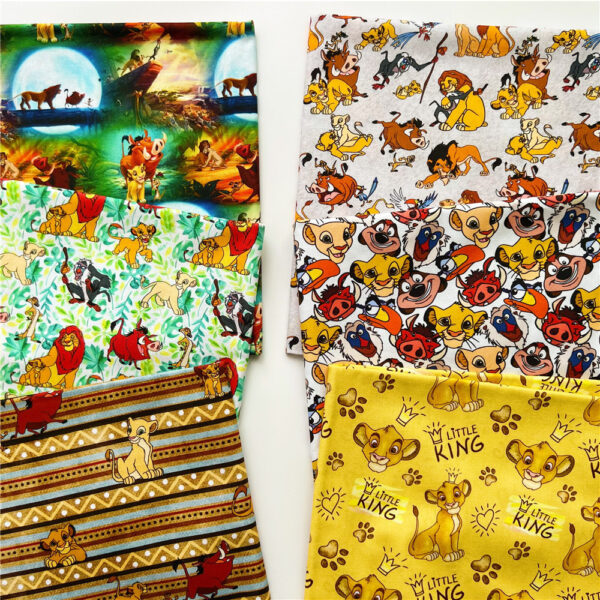 sale-Disney-The-Lion-King-Cotton-Fabric-for-Tissue-Sewing-Quilting-Fabric-Needlework-Material-DIY-Boy